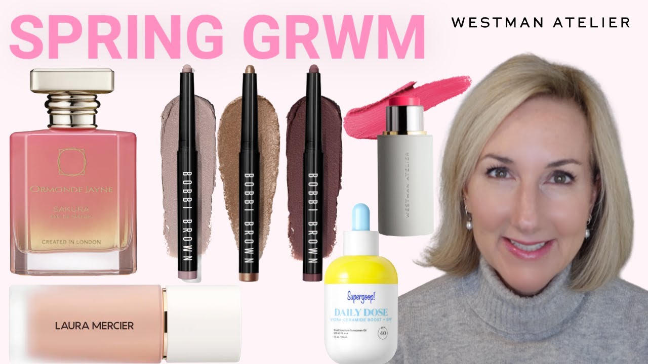 SPRING GRWM | SUPERGOOP SPF | LAURA MERCIER REAL FLAWLESS FOUNDATION |  ORMONDE JAYNE SAKURA!