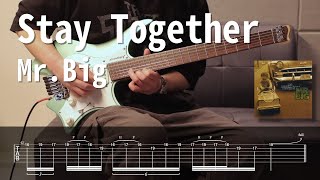 Mr. Big - Stay Together l Guitar cover &amp; TAB l 일렉기타 연습곡, 타브악보