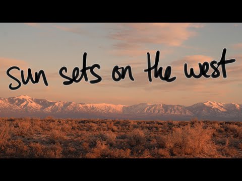 sun sets on the west - cowboy country ambient video - american roots playlist for work study writing