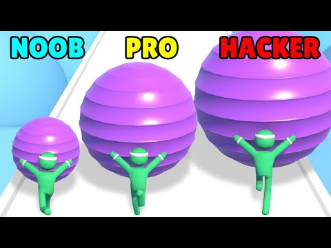 Gym Ball Run! NOOB vs PRO vs HACKER