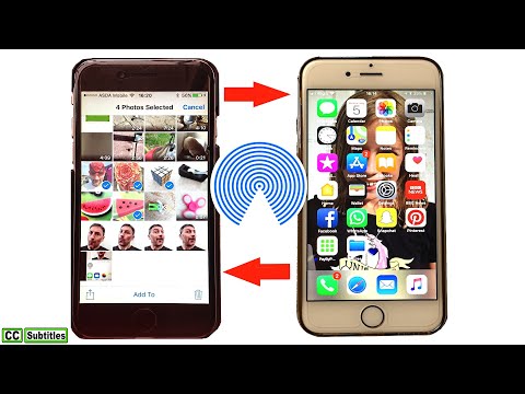 How to Transfer Photos from iPhone to iPhone using Airdrop - iPhone Airdrop Tutorial Video