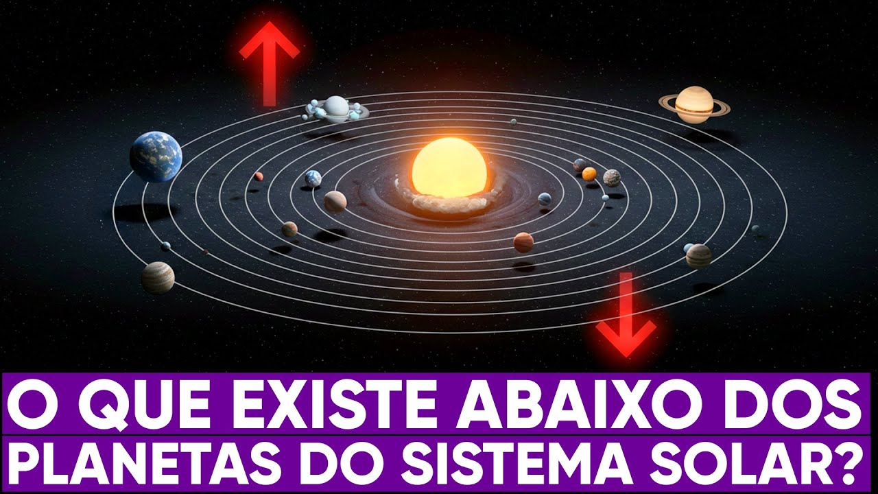 O que existe acima e abaixo do sistema solar?