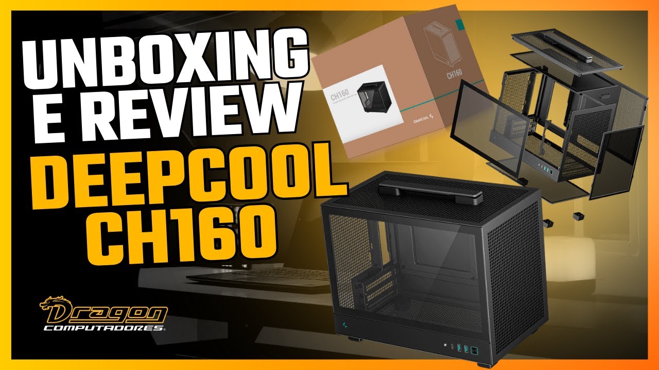Unboxing e Review Completo do Gabinete ITX CH160 da DeepCool | Alto Fluxo de Ar em Formato Compacto!