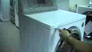 LG Washer or Dryer Top Removal for Rear Controls Models