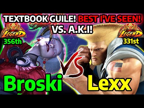 👑 STREET FIGHTER 6 ➥ Broski (A.K.I アキ) VS. Lexx (GUILE ガイル) LEGEND RANKS 👑