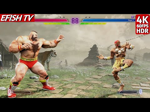 Zangief vs Dhalsim (Hardest AI) - Street Fighter 6