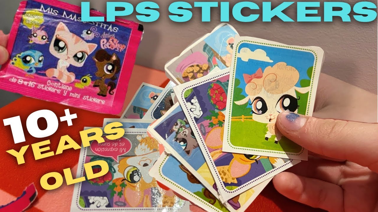 Unboxing 10+ YEAR OLD LPS Sticker packs!! 