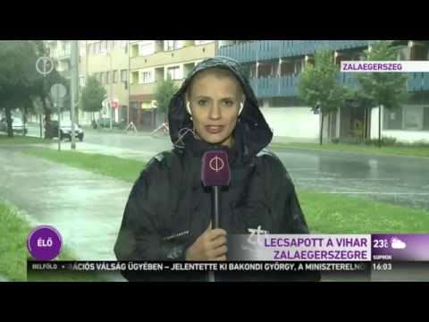 Lecsapott a vihar Zalaegerszegre – M1 Híradó 2016-06-05 16:00