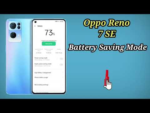 Battery Saving Mode in Oppo Reno 7 SE , Oppo Reno 7 SE Me Battery Saving Mode Kaise Enable Kare
