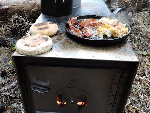 Kni-co Alaskan Wood Stove Overview and Breakfast