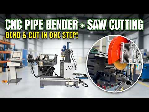 2 in 1 CNC Pipe Bender with Integrated Saw Cutting System | Automatic Tube Bending & Cutting
