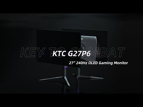 KTC 27 Inch OLED Gaming Monitor, QHD 2560 x 1440, 240Hz, 0.03ms
