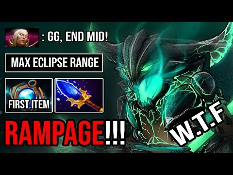 100% NEW IMBA BUFF 7.23 MAX Intelligence Crazy RAMPAGE MID OD 20min GG 2 Hits Deleted ALL DotA 2