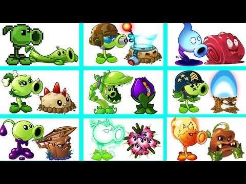 16 Pair PEA & Support Plants Battlez - Who Will Win? - PvZ 2 Team Plant vs Team Plant