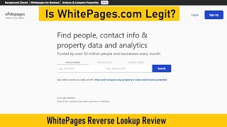 WhitePages Reverse Lookup Reviews - Is WhitePages.com Legit or Scam