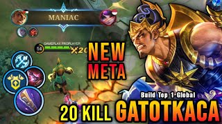 NEW META?! 20 Kills Gatotkaca Golden Staff Build A
