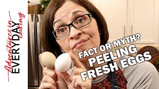 Are fresh eggs really harder to peel? Let's find out.