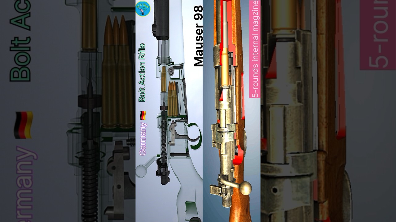 Bolt action rifle || Mauser 98