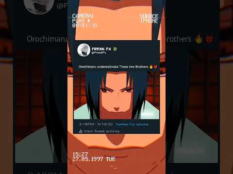 Orochimaru underestimate These two Brothers 🔥👹  #naruto #anime #fyp #fypシ