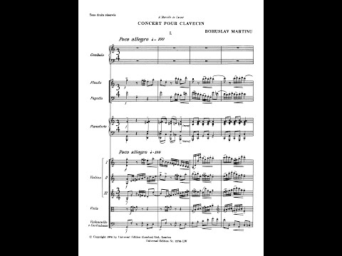 Bohuslav Martinů – Harpsichord Concerto