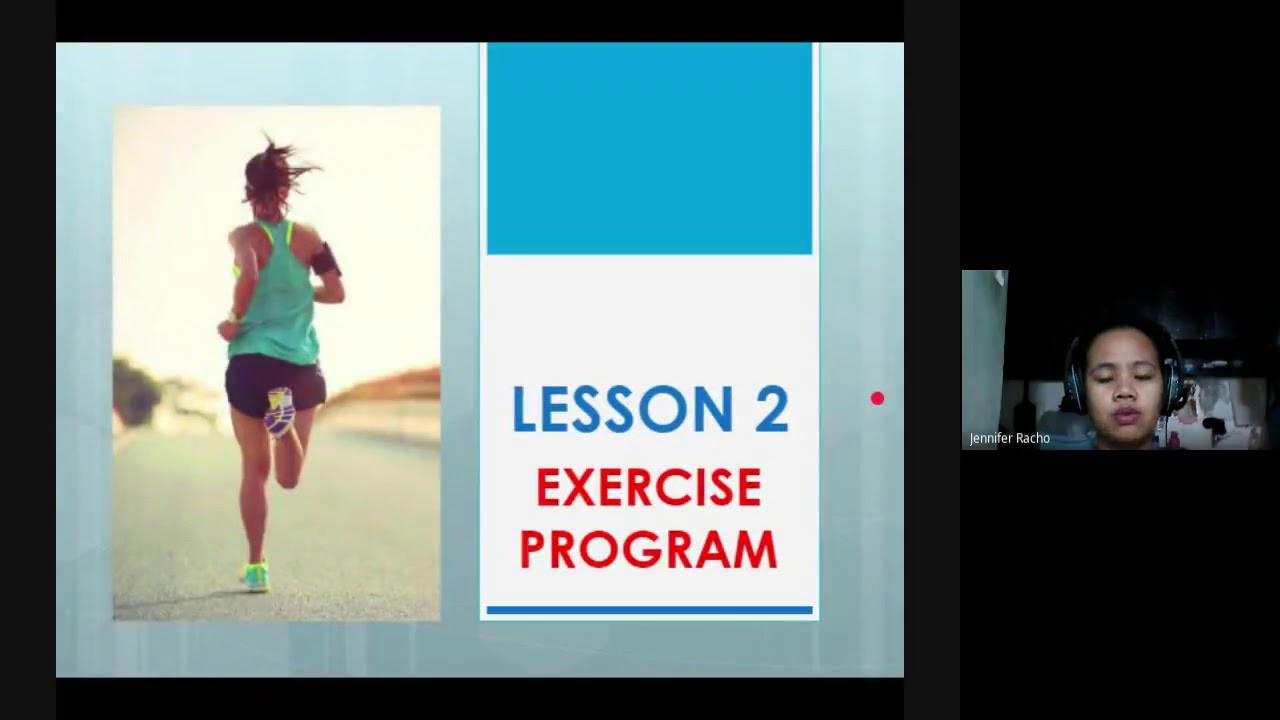 Physical Fitness and  Exercise Program Lesson 1 and 2 in PE