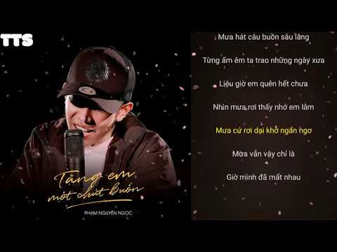Tặng em một chút buồn - Phạm Nguyên Ngọc [Lyrics HD]