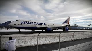 preview picture of video 'Transaero Airlines Boeing 747-446 EI-XLC --- Ankunft am Salzburg Airport (Full HD)'