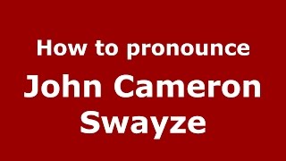 How to pronounce John Cameron Swayze