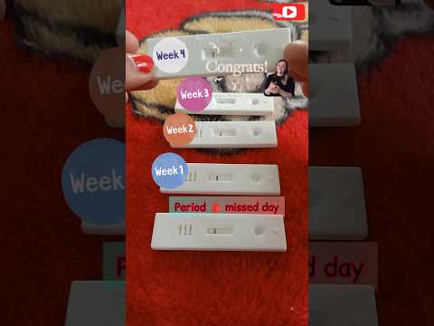 3 to 4 weeks pregnancy test ✅🤗❤️ #viralvideo #pregnancy #pregnant #testkit #cute #baby #babybelly