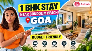 This 1BHK Airbnb in Goa Is a STEAL! 🤯 | Near Candolim Beach | Kiwi Stay