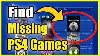 How to Find Missing or Deleted Game in PS4 Library! (Best Tutorial!)