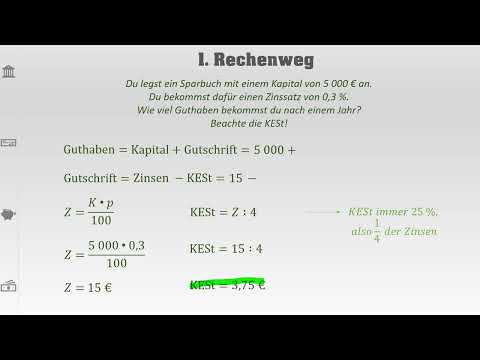 Zinsrechnung mit KESt