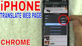 ✅ How To Translate Web Page On iPhone Chrome 🔴