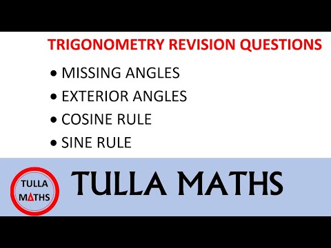 Trigonometry Revision Questions (Leaving Cert Maths)