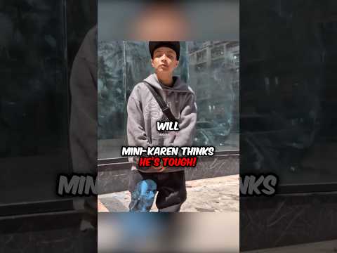 Lil Bro Thinks He’s HIM!😱🚨😂#karen #shorts #motovlog