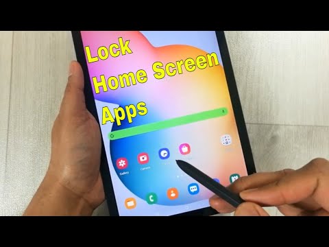 How to Lock Apps on Samsung Home Screen -  Unlock Home Screen Layout