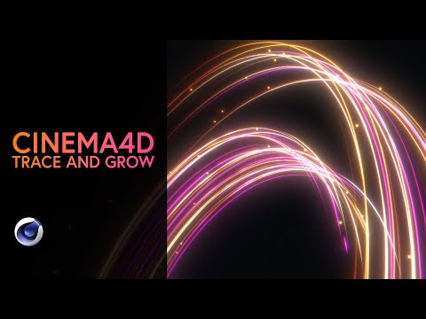 Cinema 4D Quicktip - Trace and grow particles (No plugins)
