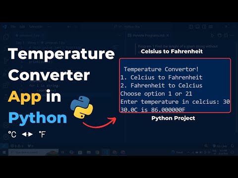Write A Temperature Converter Program Using Python