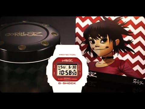 Casio G-Shock x Gorillaz Collaboration Classic Square Watch | DW5600GRLZN-7