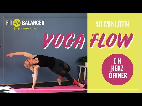 YOGA FLOW ♥ Herzöffner ♥ mit Wild Thing & Rad ☀ 40 - 45 Min. * Vinyasa lernen * Rückbeugen * Rücken