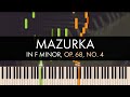 Frédéric Chopin - Mazurka in F Minor, Op. 68, No. 4