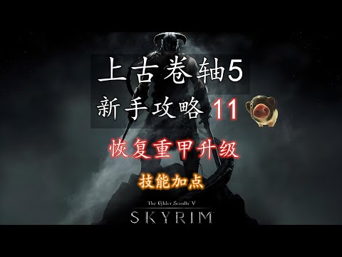 【上古卷轴5 新手攻略】11 恢复重甲升级（技能加点）