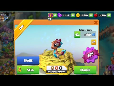 Hatching the new cyantail dragon and battle tips. Clan seige tip