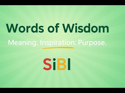 Words of Wisdom - Friend Episode 01 I SIBI