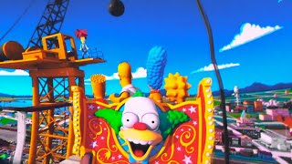 The Simpsons Ride NEW FOOTAGE!!! at Universal Studios Hollywood Full Ride 2022 Present Best Version!