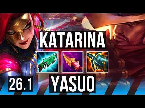 KATARINA vs YASUO (MID) | EUNE Grandmaster | 26.1