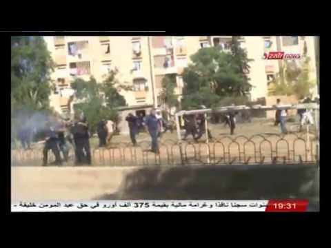 إشتباكات بين عناصر الشرطة و المحتجين ببلدية باب الزوار