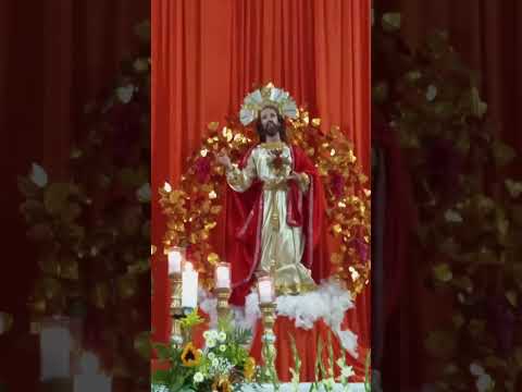 Sagrado Corazón de Jesús de la parroquia la Asención del Señor Guazacapan, Santa Rosa