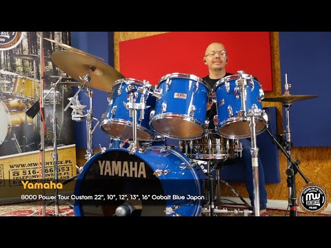 MW-Vintage.pl - Yamaha 8000 Power Tour Custom 22", 10", 12", 13", 16" Cobalt Blue Japan TEST 4K