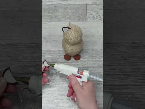 Потрясающая идея из джута и пластиковой бутылки.DIY jute crafts ideas#shorts